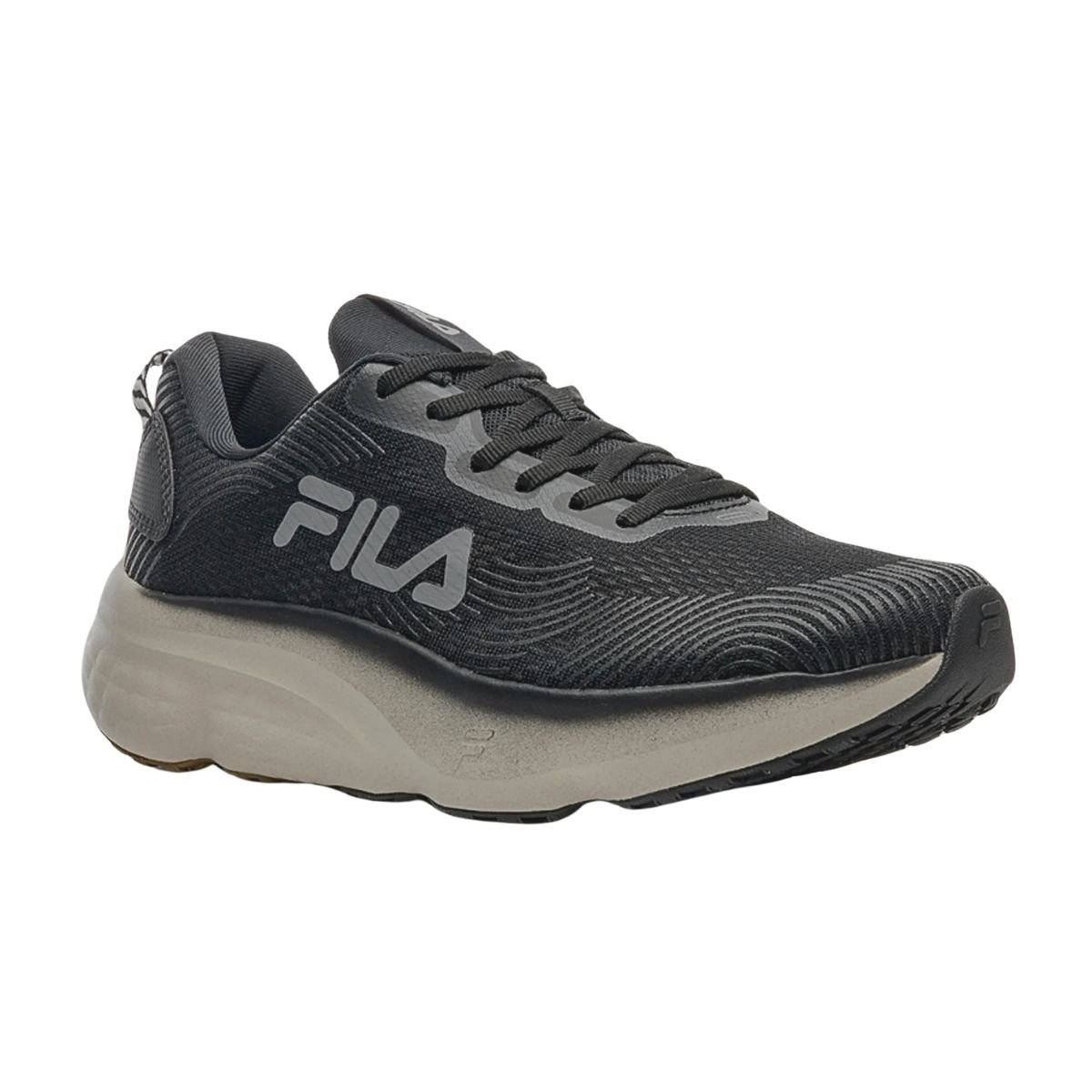 Tênis Esportivo Corrida Masculino Fila Maxximus Preto Cinza Preto 2