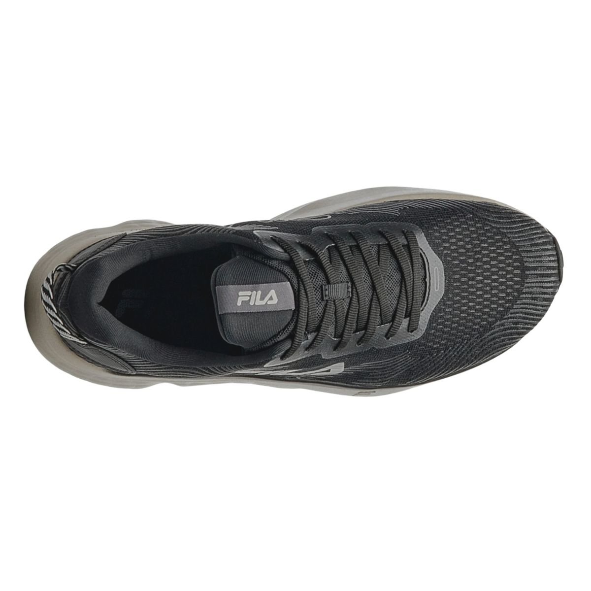 Tênis Esportivo Corrida Masculino Fila Maxximus Preto Cinza Preto 3