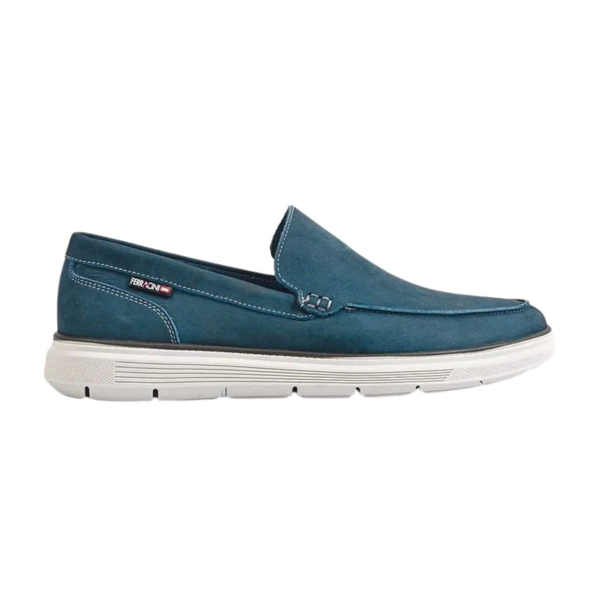 Mocassim Casual de Couro Masculino Ferracini Prisma 7271-697E Marinho Marinho 1