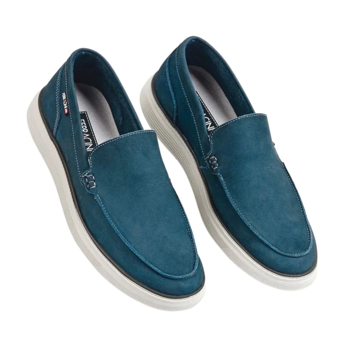 Mocassim Casual de Couro Masculino Ferracini Prisma 7271-697E Marinho Marinho 2