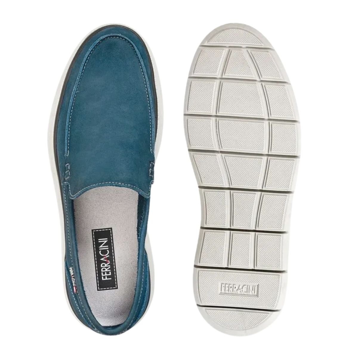 Mocassim Casual de Couro Masculino Ferracini Prisma 7271-697E Marinho Marinho 3