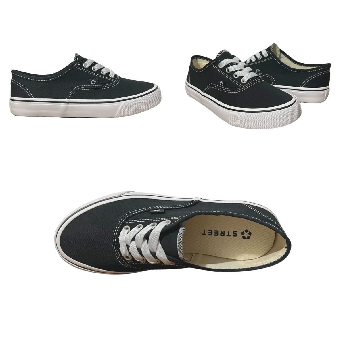 Tênis Casual Masculino Street Star Monte Car ST0171 Preto Preto 7