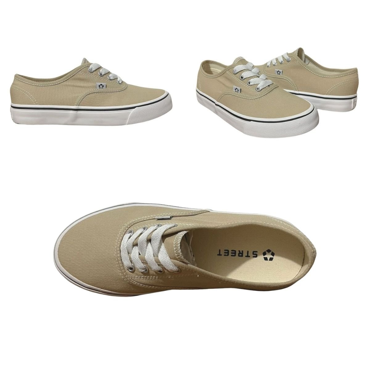 Tênis Casual Masculino Street Star Monte Car ST0171 Bege Bege 7