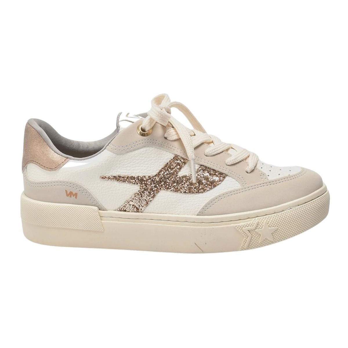 Tênis Casual Feminino Via Marte 122-006-06 Bege Bege 1