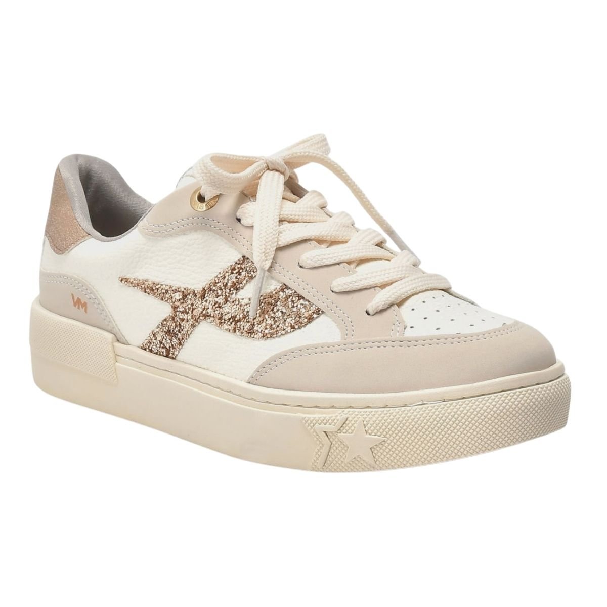 Tênis Casual Feminino Via Marte 122-006-06 Bege Bege 2