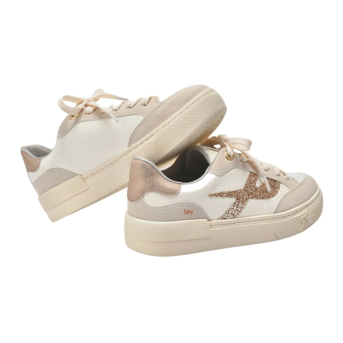 Tênis Casual Feminino Via Marte 122-006-06 Bege Bege 3