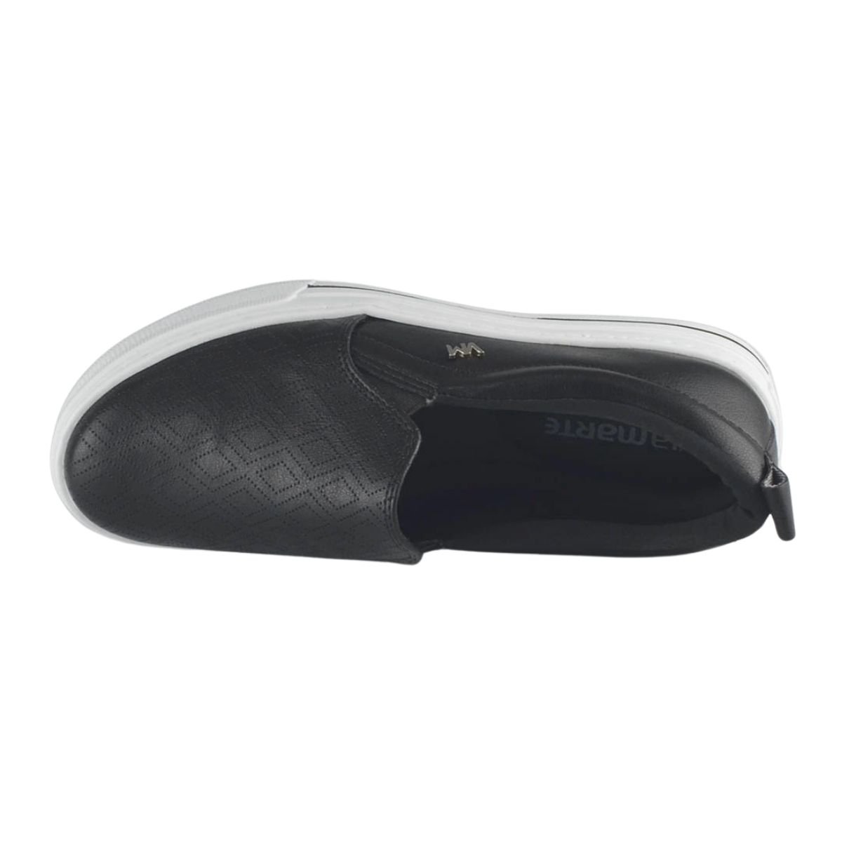 Tênis Slip On Casual Femino Via Marte 027-007-02 Preto Preto 4