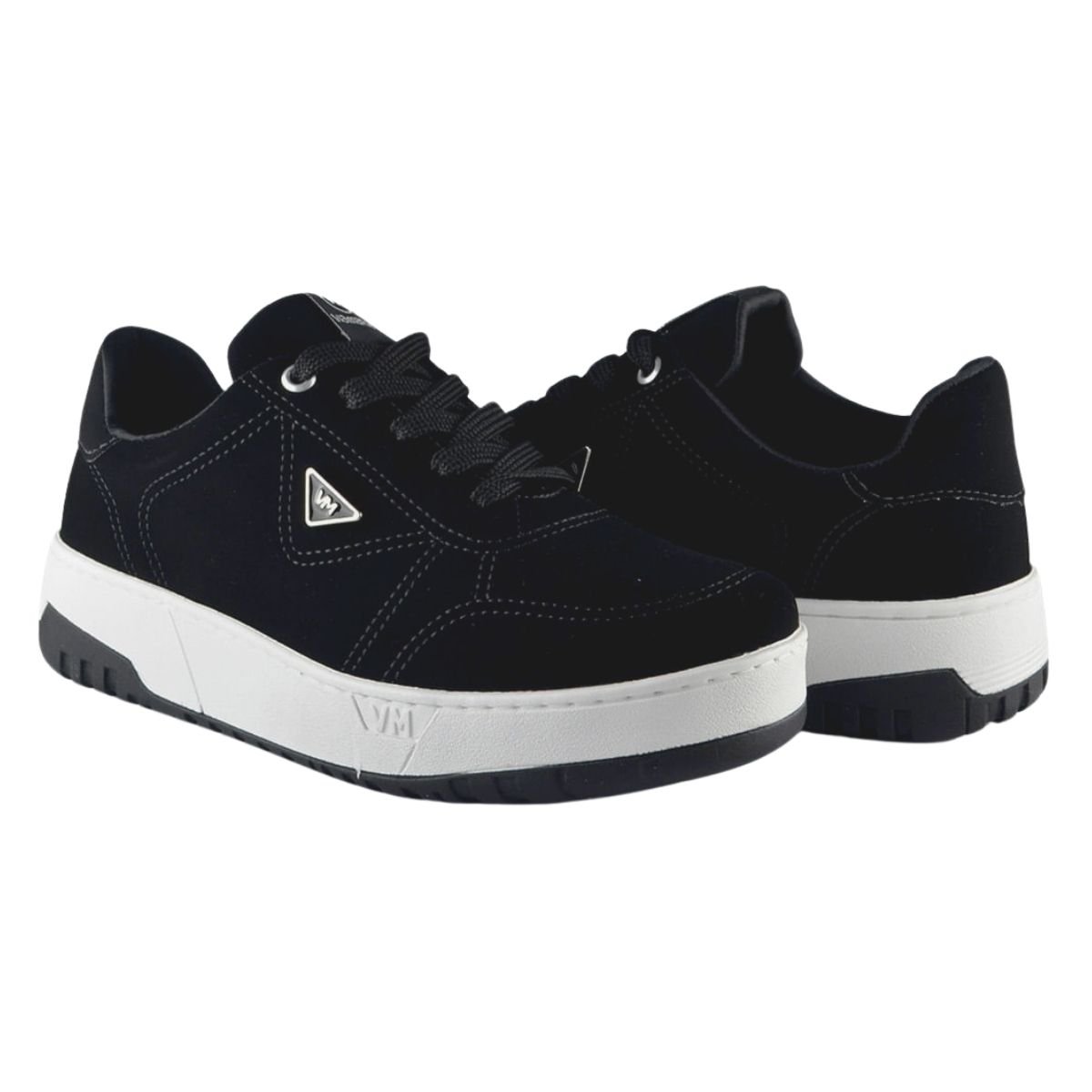 Tênis Casual Feminino Via Marte 042-008-01 Preto Preto 2