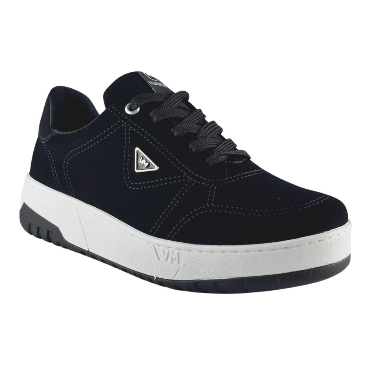 Tênis Casual Feminino Via Marte 042-008-01 Preto Preto 3