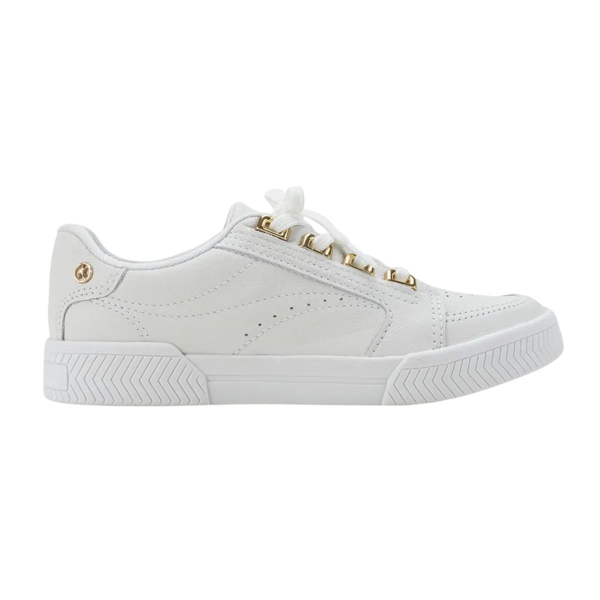Tênis Casual de Couro Feminino Kolosh C3016A Branco Branco 1