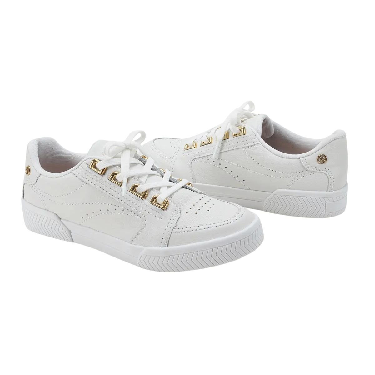 Tênis Casual de Couro Feminino Kolosh C3016A Branco Branco 2