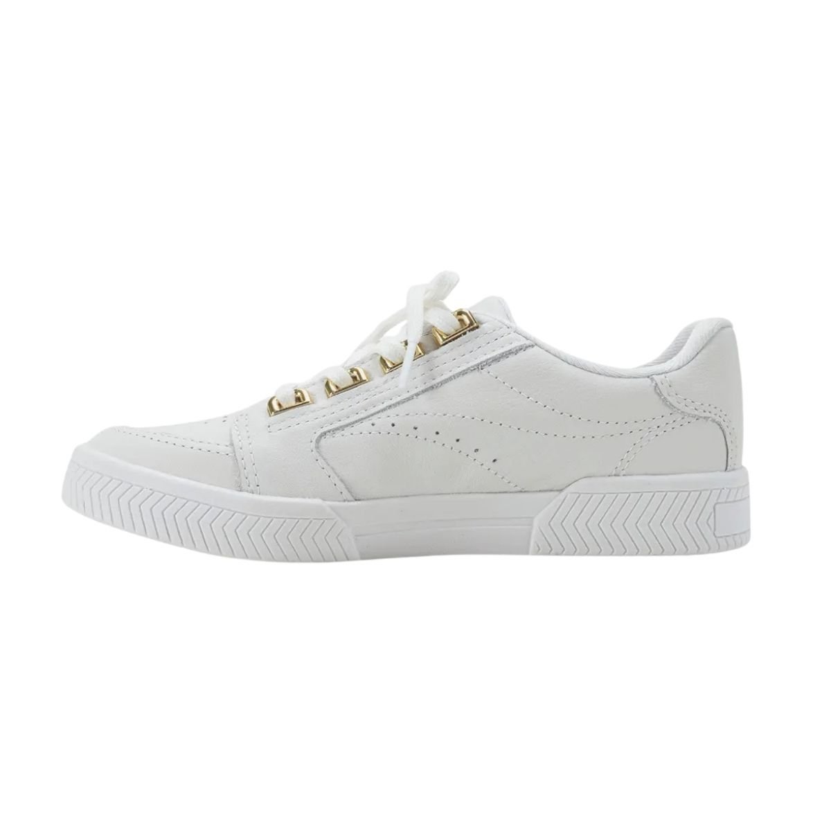 Tênis Casual de Couro Feminino Kolosh C3016A Branco Branco 5
