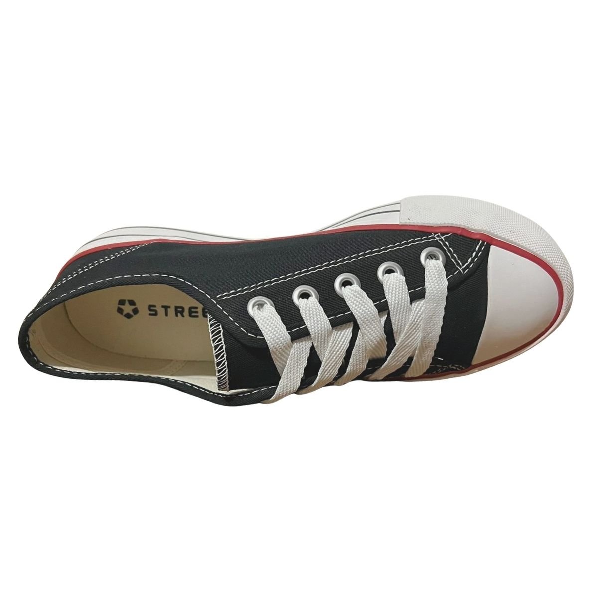 Tênis Casual de Plataforma Feminino Street Star Plataform ST0748 Preto Preto 4
