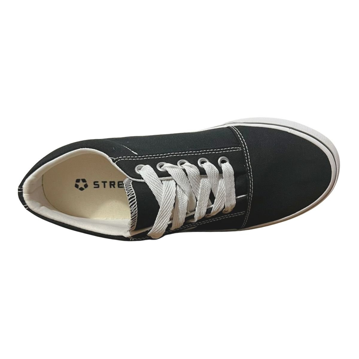 Tênis Casual Feminino Street Star New California ST0746 Preto Preto 4