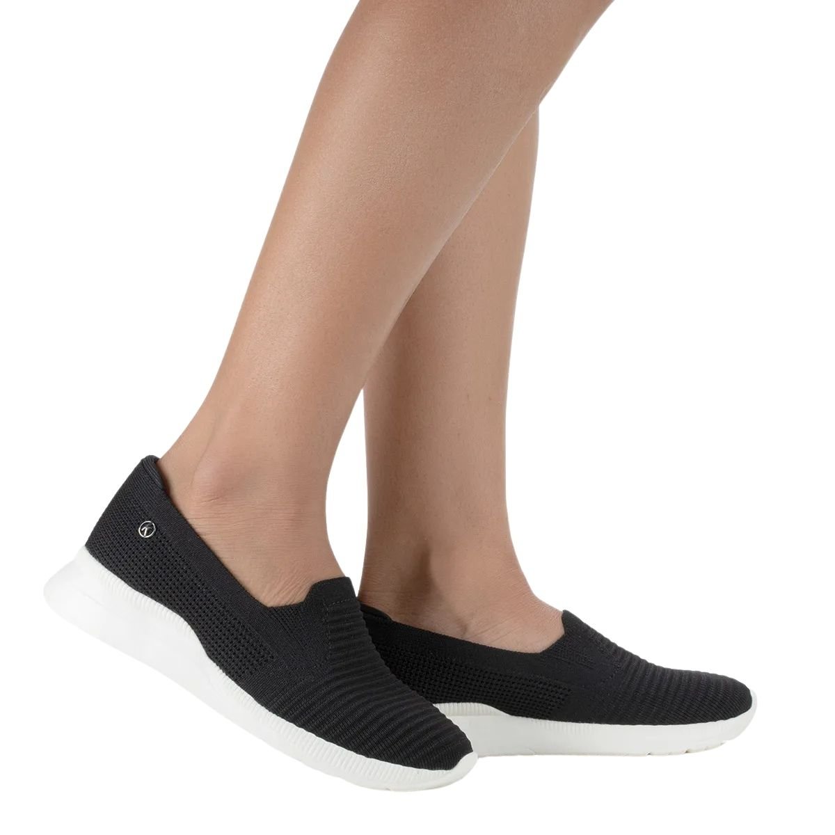 Tênis Slip On Casual de Malha Feminino Kolosh C3154 Preto Preto 7