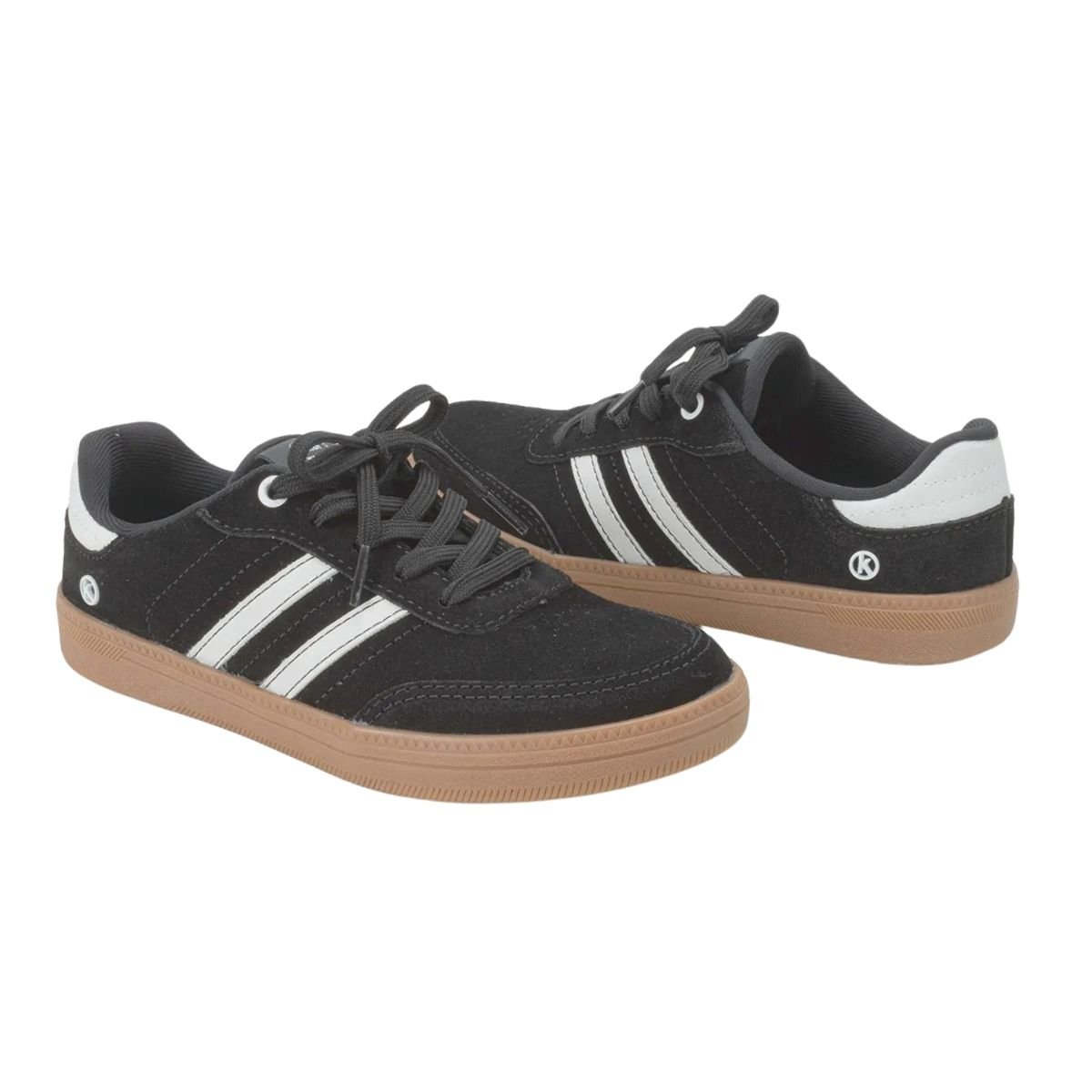 Tênis Casual de Couro Camurça Feminino Kolosh C3905 Preto Preto 2