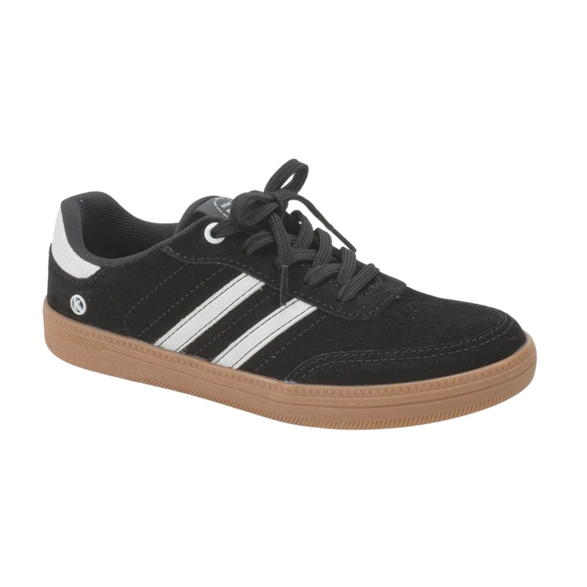 Tênis Casual de Couro Camurça Feminino Kolosh C3905 Preto Preto 3