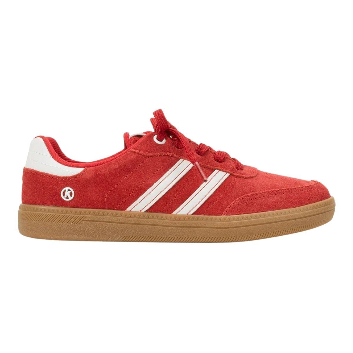 Tênis Casual de Couro Camurça Feminino Kolosh C3905 Vermelho Vermelho 1