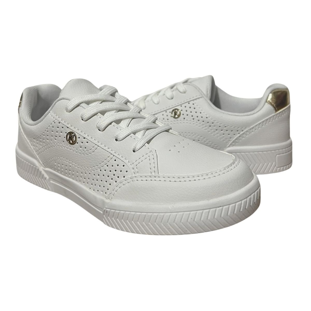 Tênis Casual Feminino Kolosh C3001B Branco Branco 2