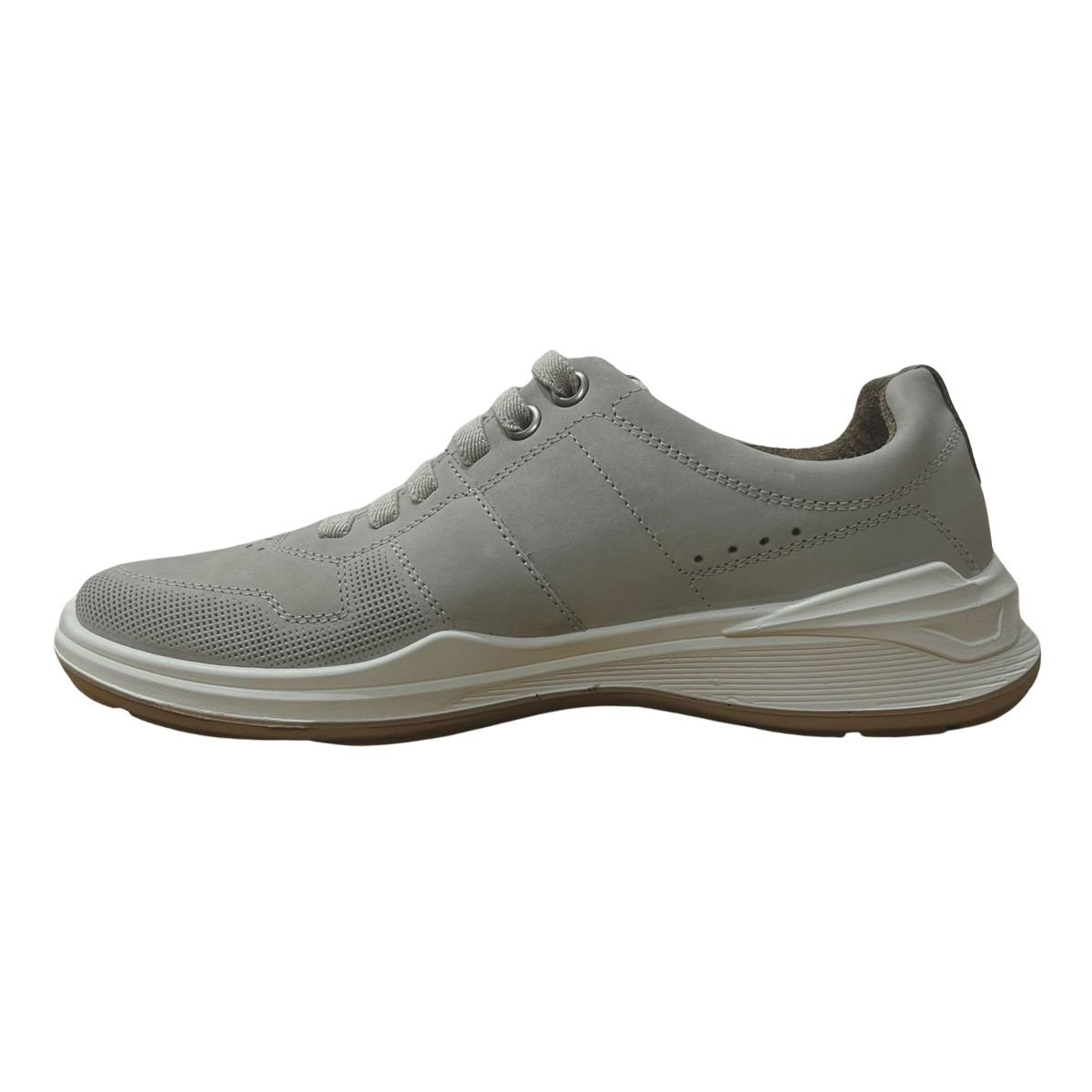 Sapatênis Casual de Couro Masculino Pegada 110501-06 Cinza Cinza 5