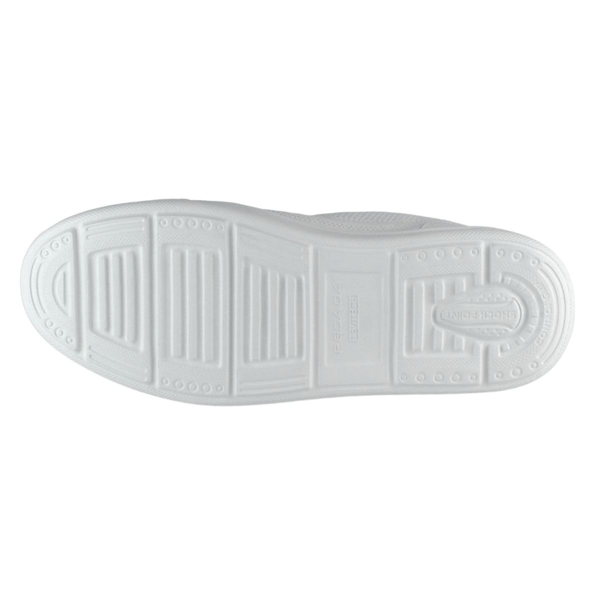 Sapatênis Casual de Couro Masculino Pegada 110923-01 Branco Branco 6