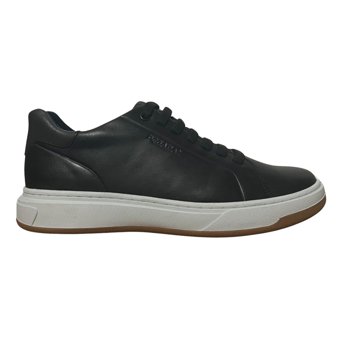 Sapatênis Casual de Couro Masculino Pegada 111702-03 Preto Preto