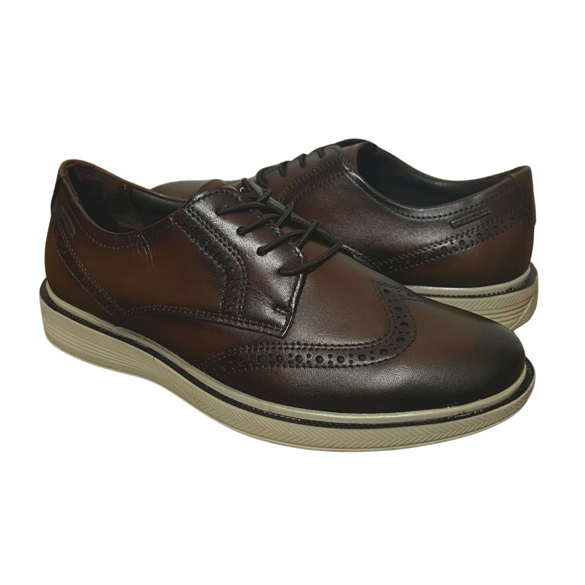 Sapato Social de Couro Masculino Pegada 126109-03 Marrom Marrom 2