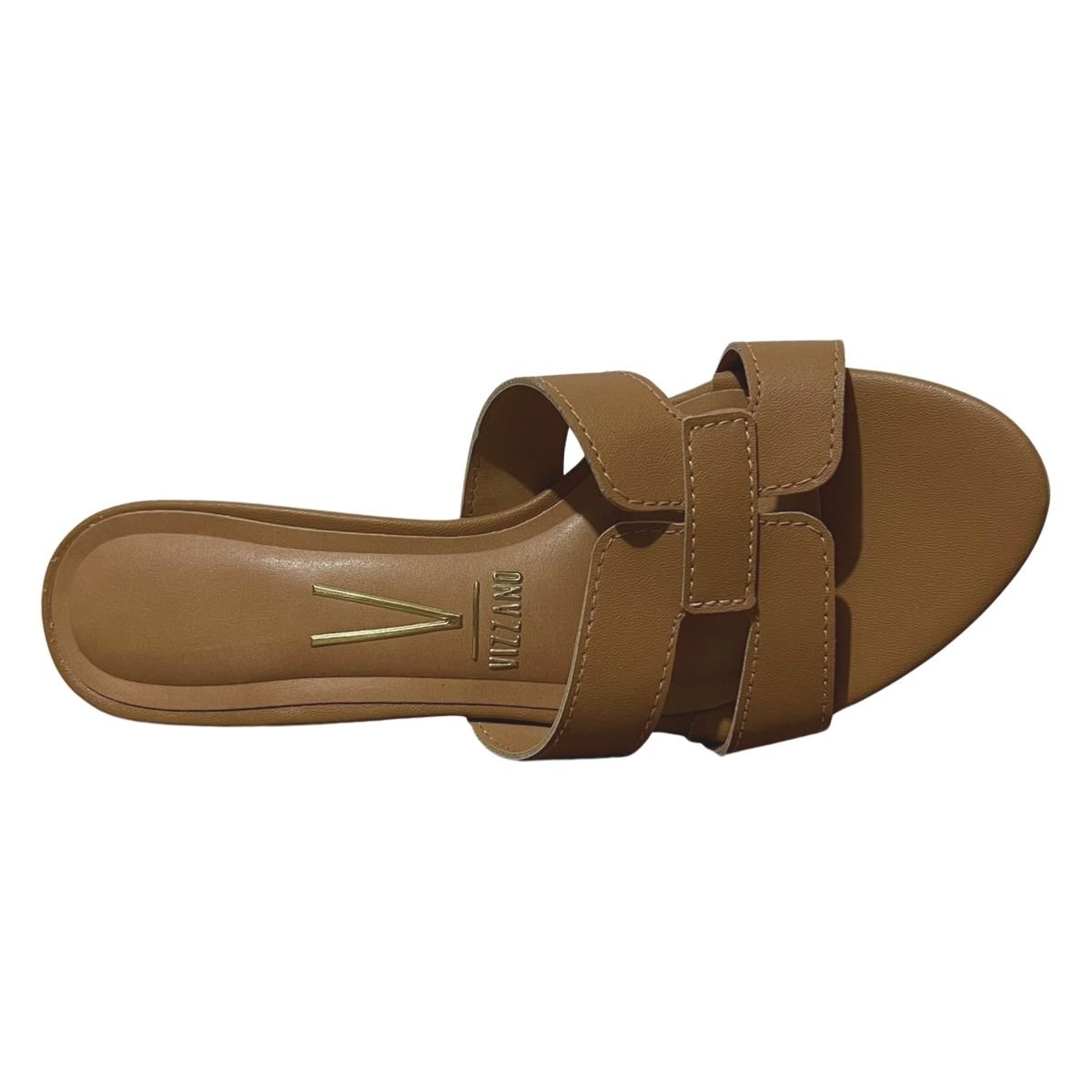 Tamanco de Salto Casual Feminino Vizzano 6291.1180 Pelica Marrom Marrom 4