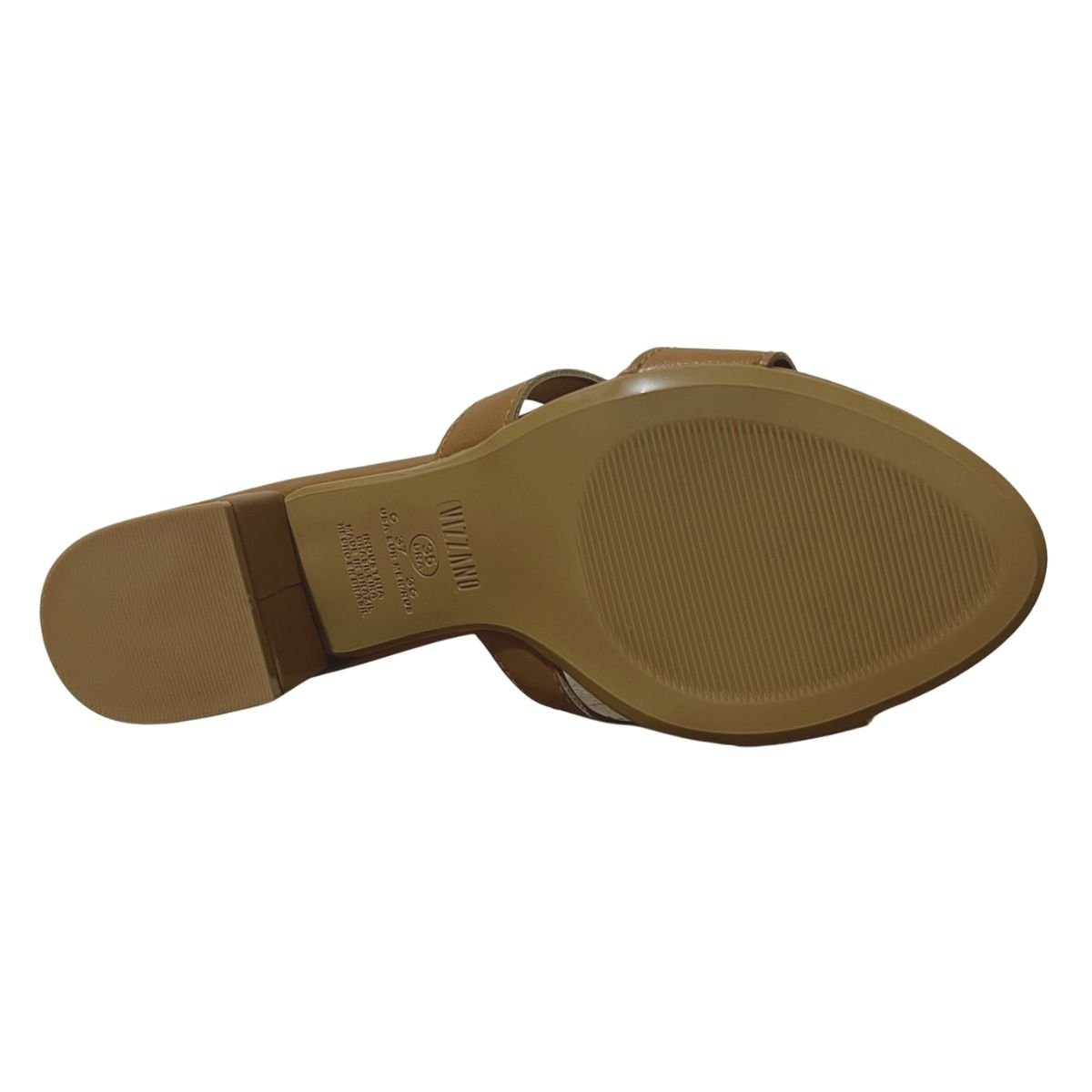 Tamanco de Salto Casual Feminino Vizzano 6291.1180 Pelica Marrom Marrom 6