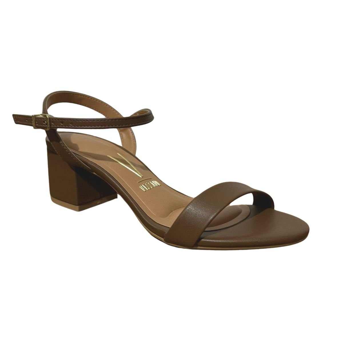 Sandália de Salto Casual Feminino Vizzano 6291.900 Marrom Marrom 3