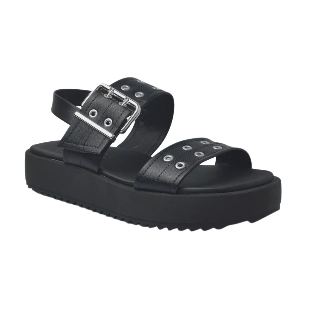 Sandália Casual Feminino Moleca 5489.116 Napa Preto Preto 3