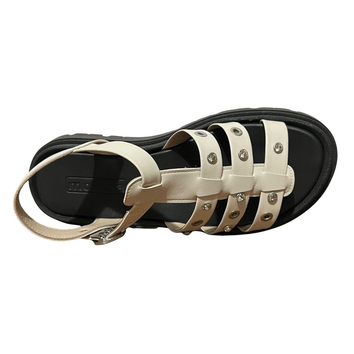 Sandália Papete Casual Feminino Dulce Maria Moleca 5504.115 Branco Branco 4