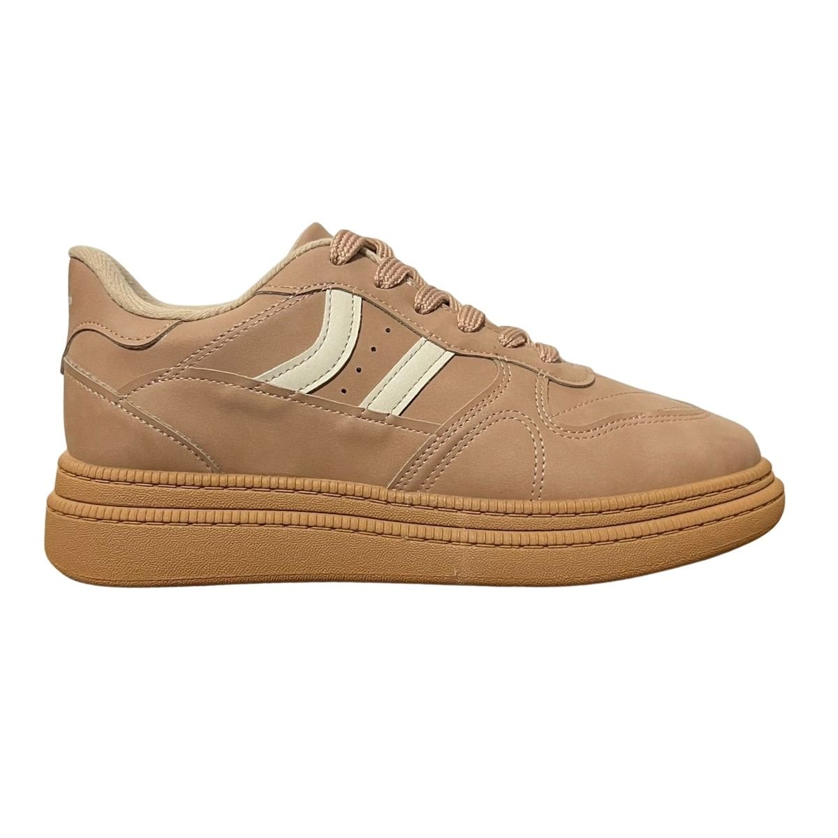 Tênis Casual Feminino Moleca 5816.101 Nude Nude 1
