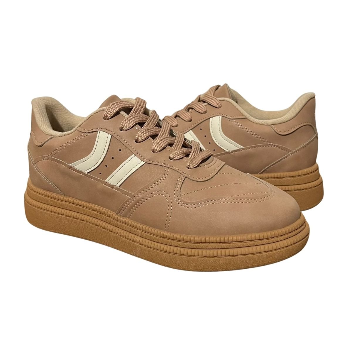 Tênis Casual Feminino Moleca 5816.101 Nude Nude 2