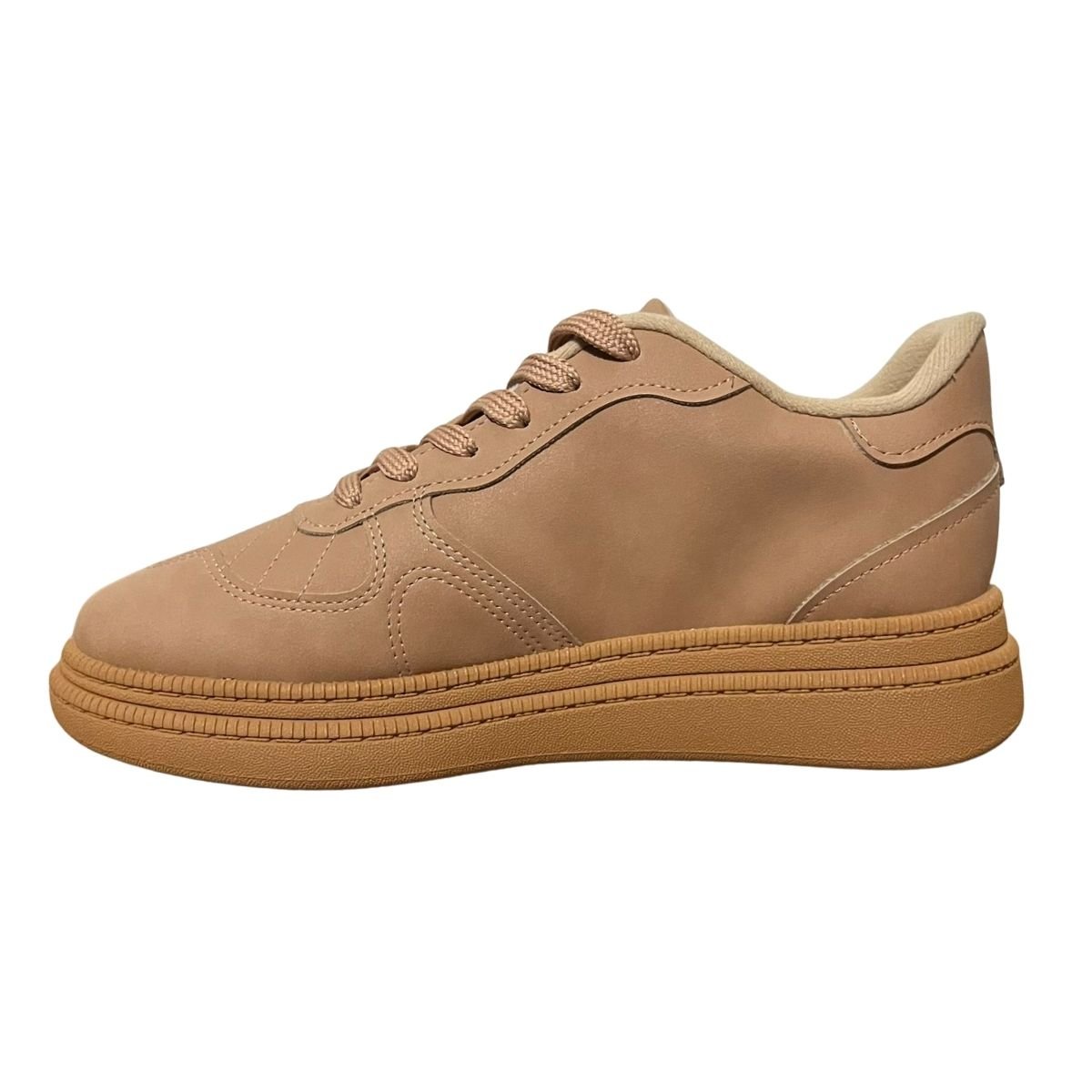 Tênis Casual Feminino Moleca 5816.101 Nude Nude 5