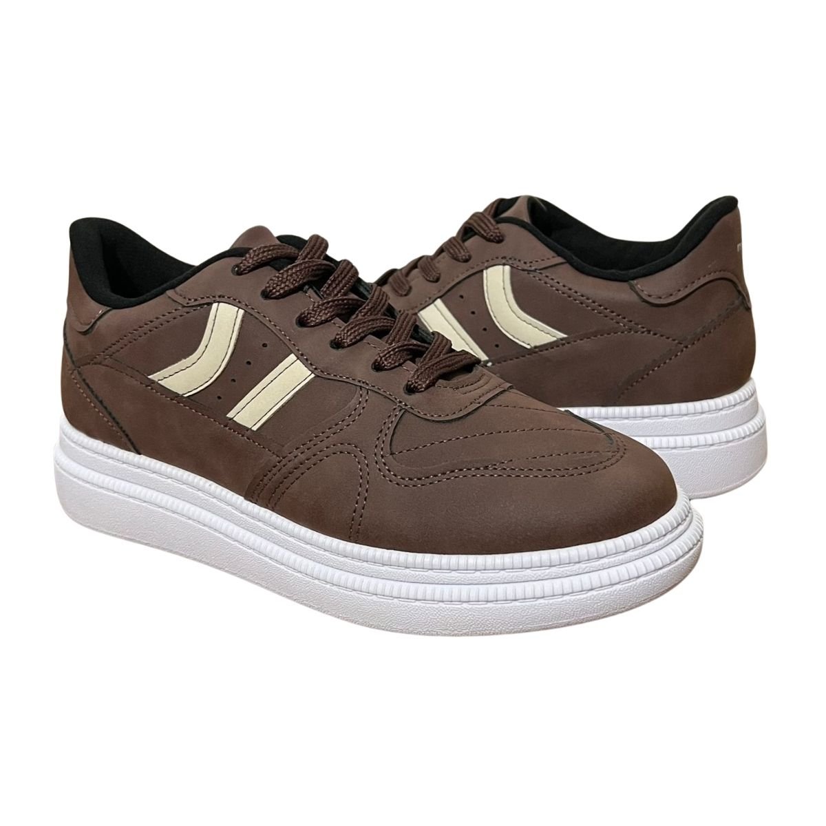 Tênis Casual Feminino Moleca 5816.101 Marrom Marrom 2