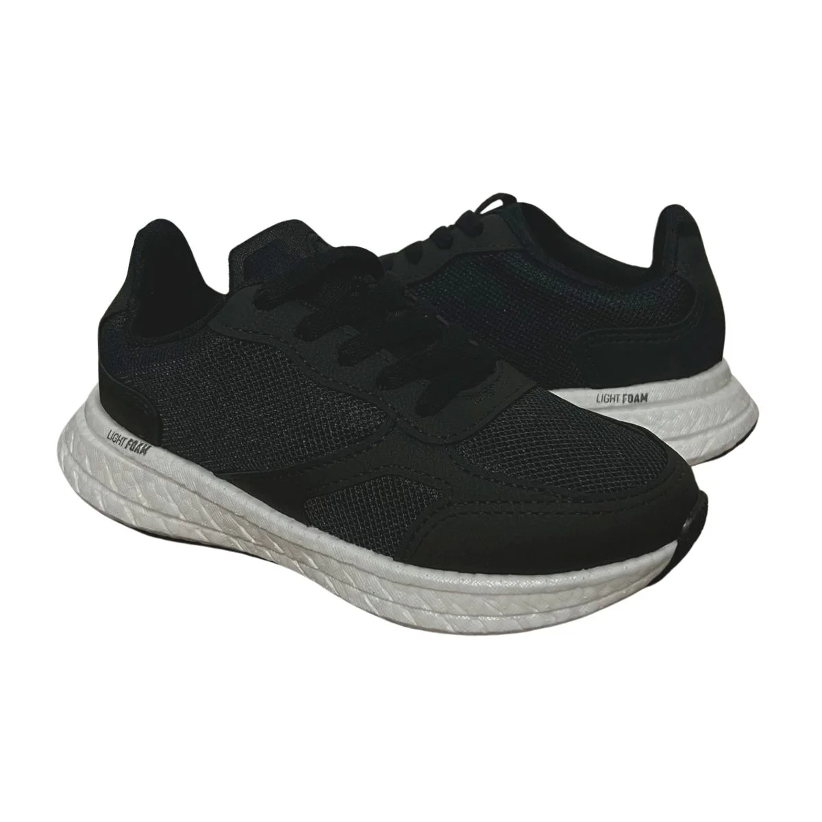 Tênis Casual Infantil Menino Molekinho 2866.107 Preto Branco Preto 2