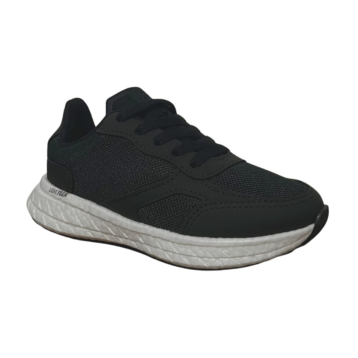 Tênis Casual Infantil Menino Molekinho 2866.107 Preto Branco Preto 3