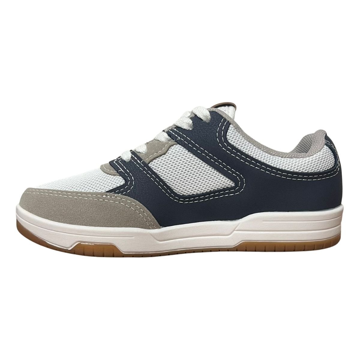 Tênis Casual Infantil Menino Molekinho 2852.117 Branco Branco/Azul 5