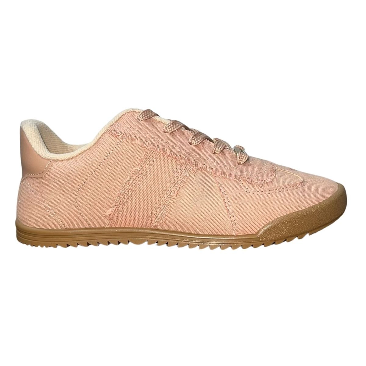 Tênis Casual de Lona Feminino Moleca 5818.204 Nude Nude 1