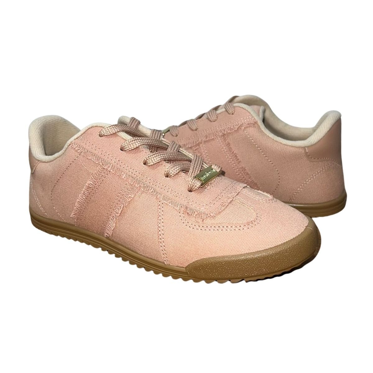 Tênis Casual de Lona Feminino Moleca 5818.204 Nude Nude 2