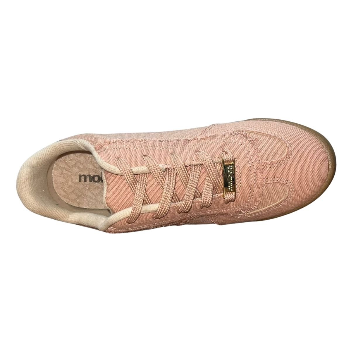 Tênis Casual de Lona Feminino Moleca 5818.204 Nude Nude 4
