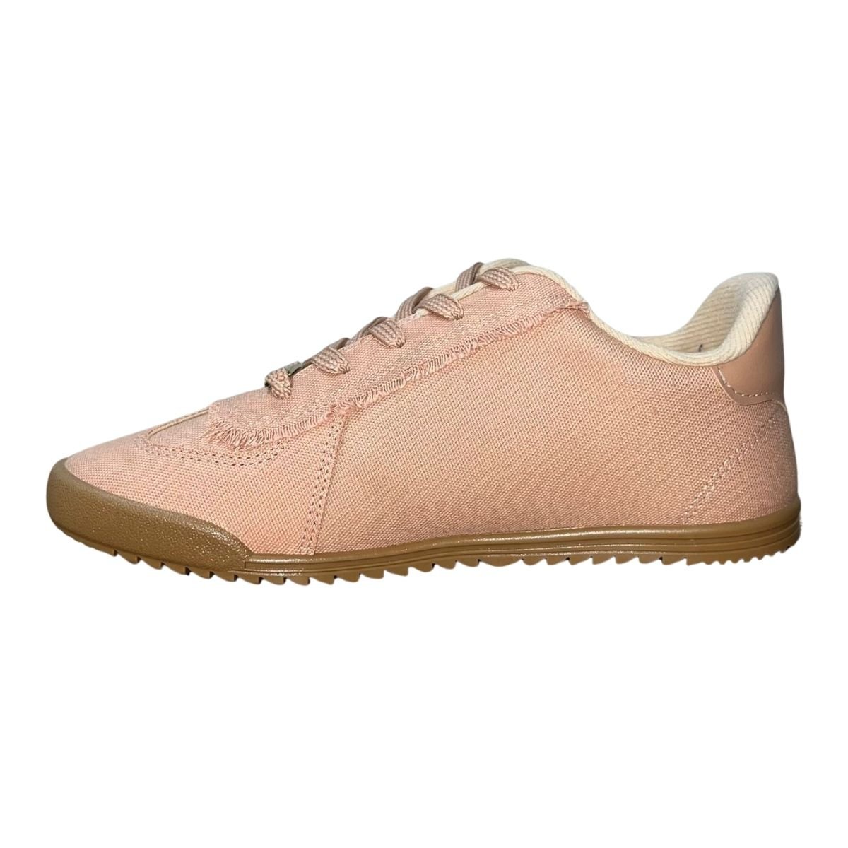 Tênis Casual de Lona Feminino Moleca 5818.204 Nude Nude 5