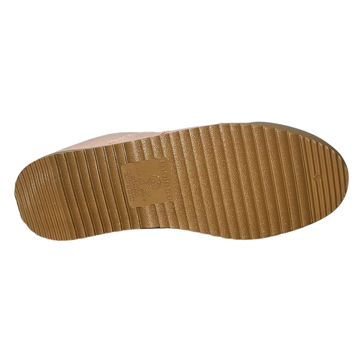 Tênis Casual de Lona Feminino Moleca 5818.204 Nude Nude 6