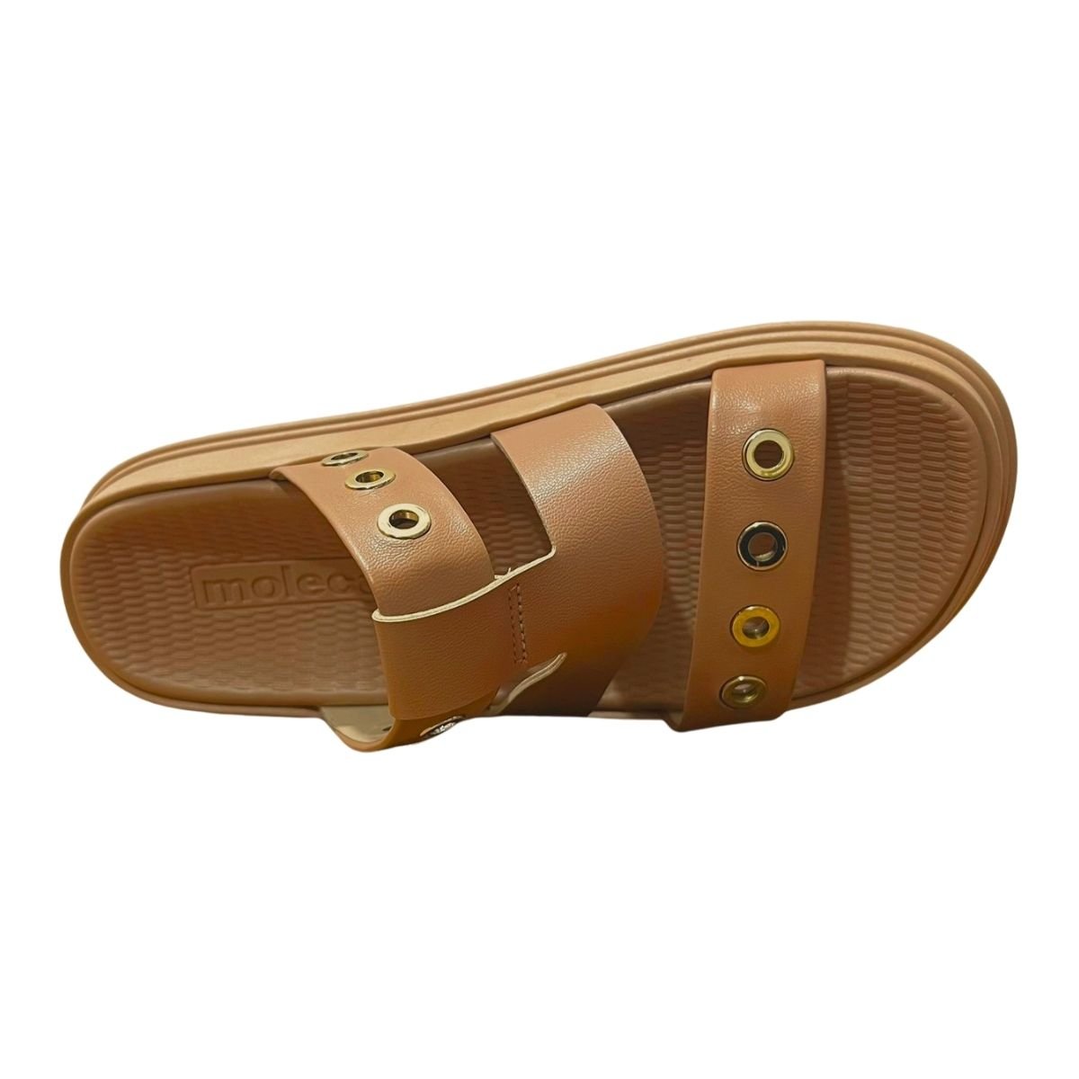 Sandália Papete Slide Feminino Moleca 5556.103 Nude Nude 4