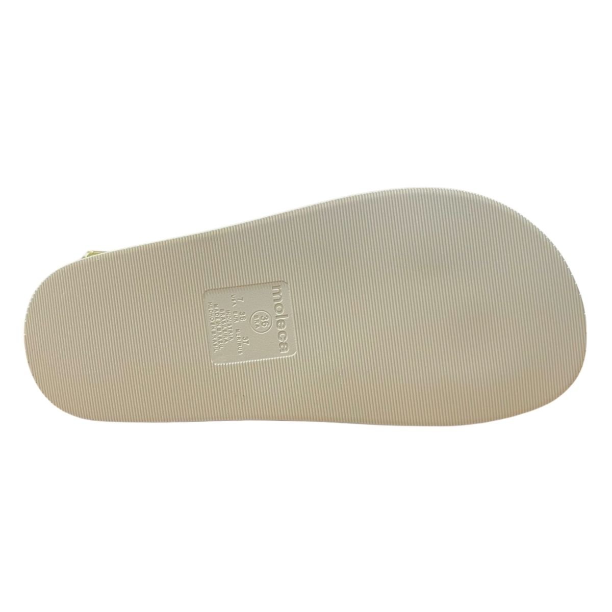 Sandália Papete Casual Feminino Moleca 5556.104 Creme Creme 6