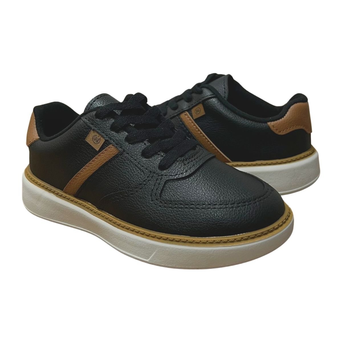 Tênis Casual Infantil Menino Molekinho 2861.216 Preto Preto 2