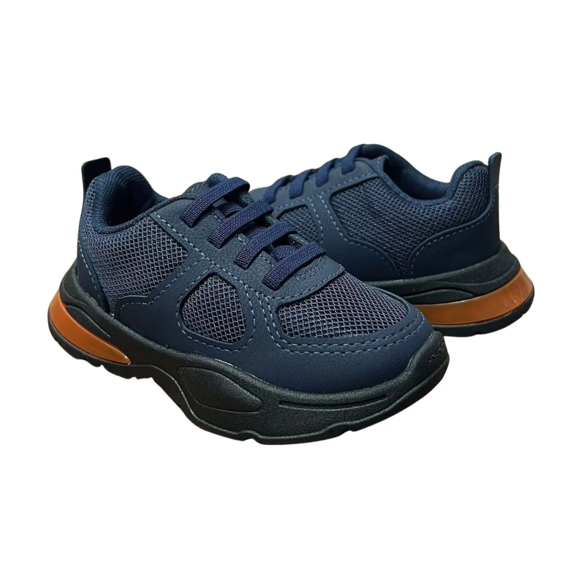 Tênis Casual de LED Infantil Menino Molekinho 2645.102 Marinho Azul 2