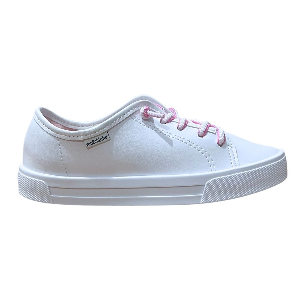Tênis Casual Infantil Menina Molekinha 2524.461 Branco