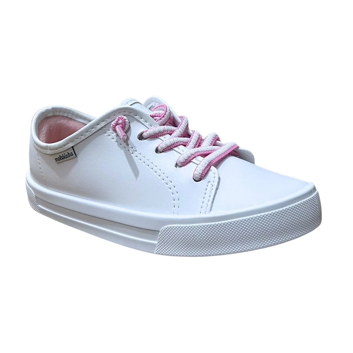 Tênis Casual Infantil Menina Molekinha 2524.461 Branco Branco 3